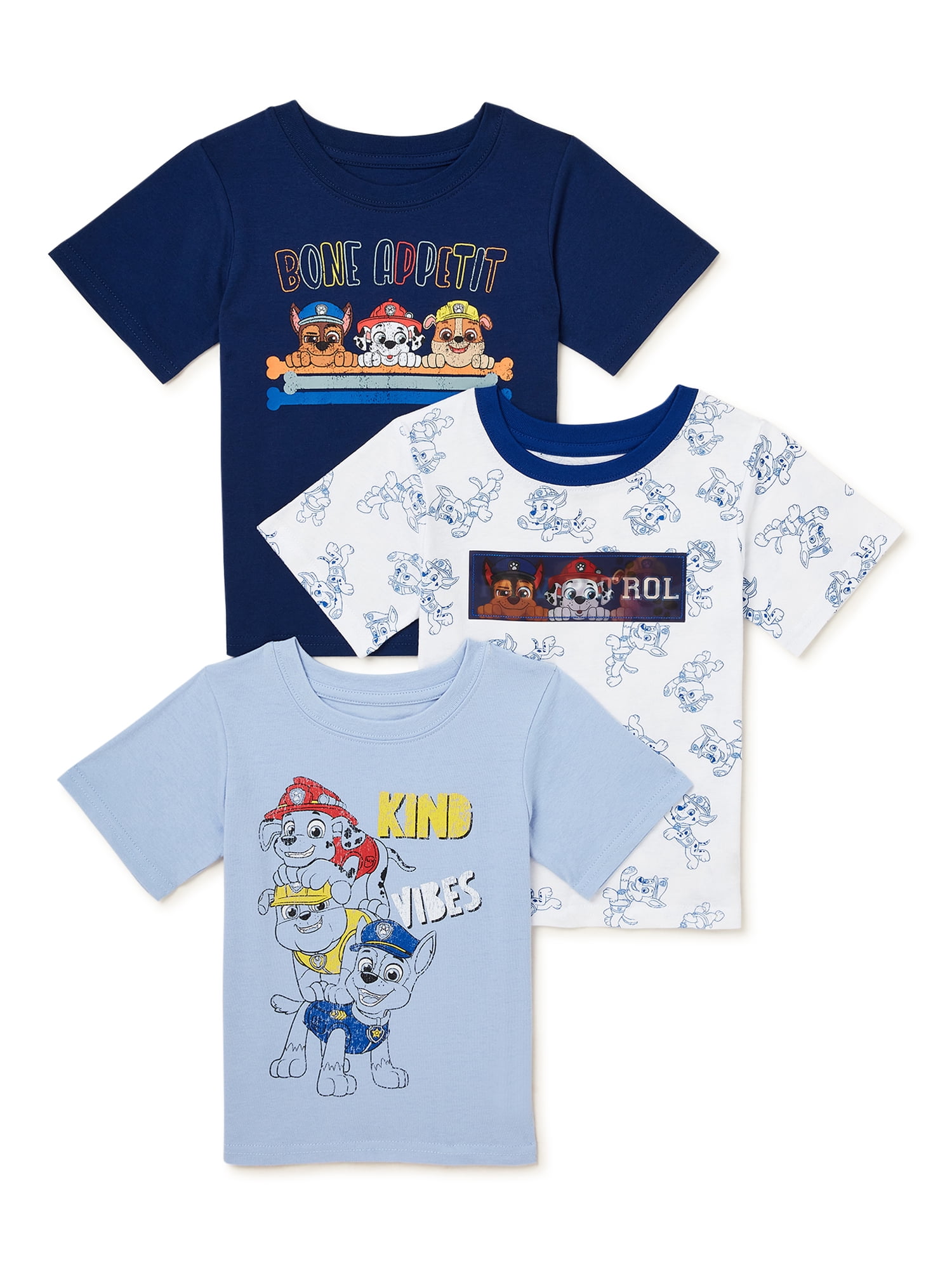 Paw Patrol Baby and Toddler Boy Graphic TShirts, 3Pack, Sizes 12M5T