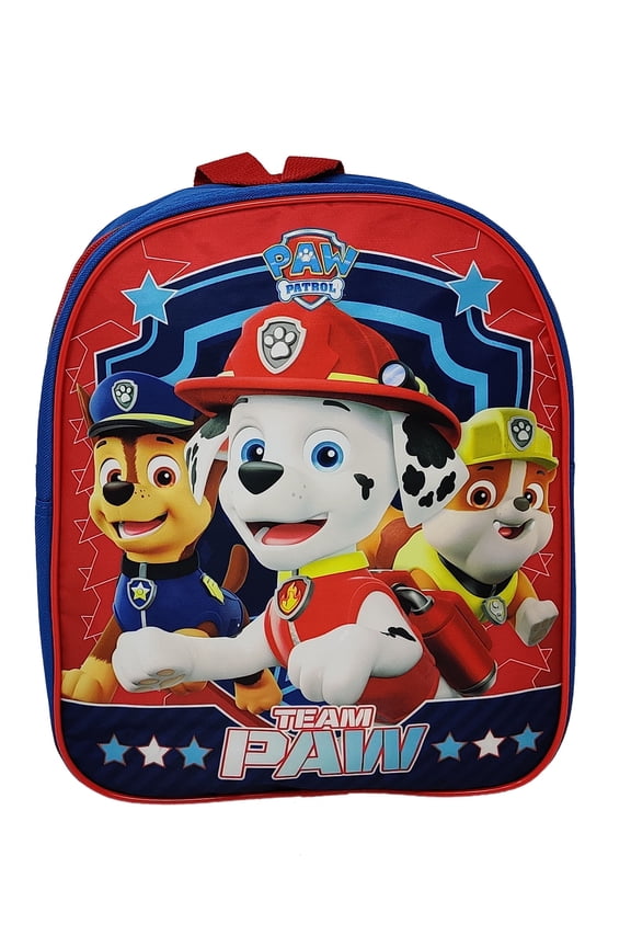 Backpack 12" Mini Toddler Marshall Chase Rubble Boys Blue Red