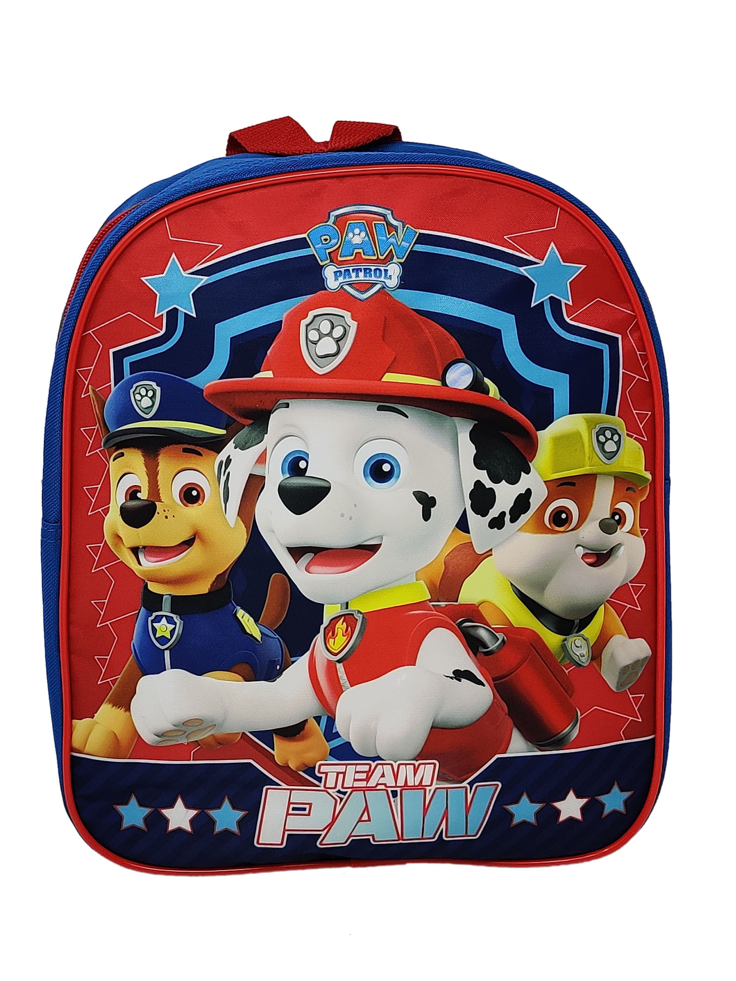 Paw Patrol Backpack 12" Mini Toddler Marshall Chase Rubble Boys Blue Red - image 1 of 3