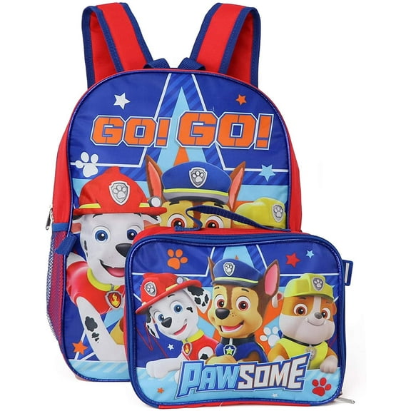 Paw Patrol Backpack with Lunchbox