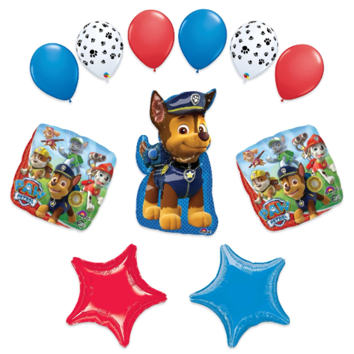 Paw Patrol Balloons Chase Nick Jr. • Birthday Balloon Kit Party Supplies Decorations - 11pc
