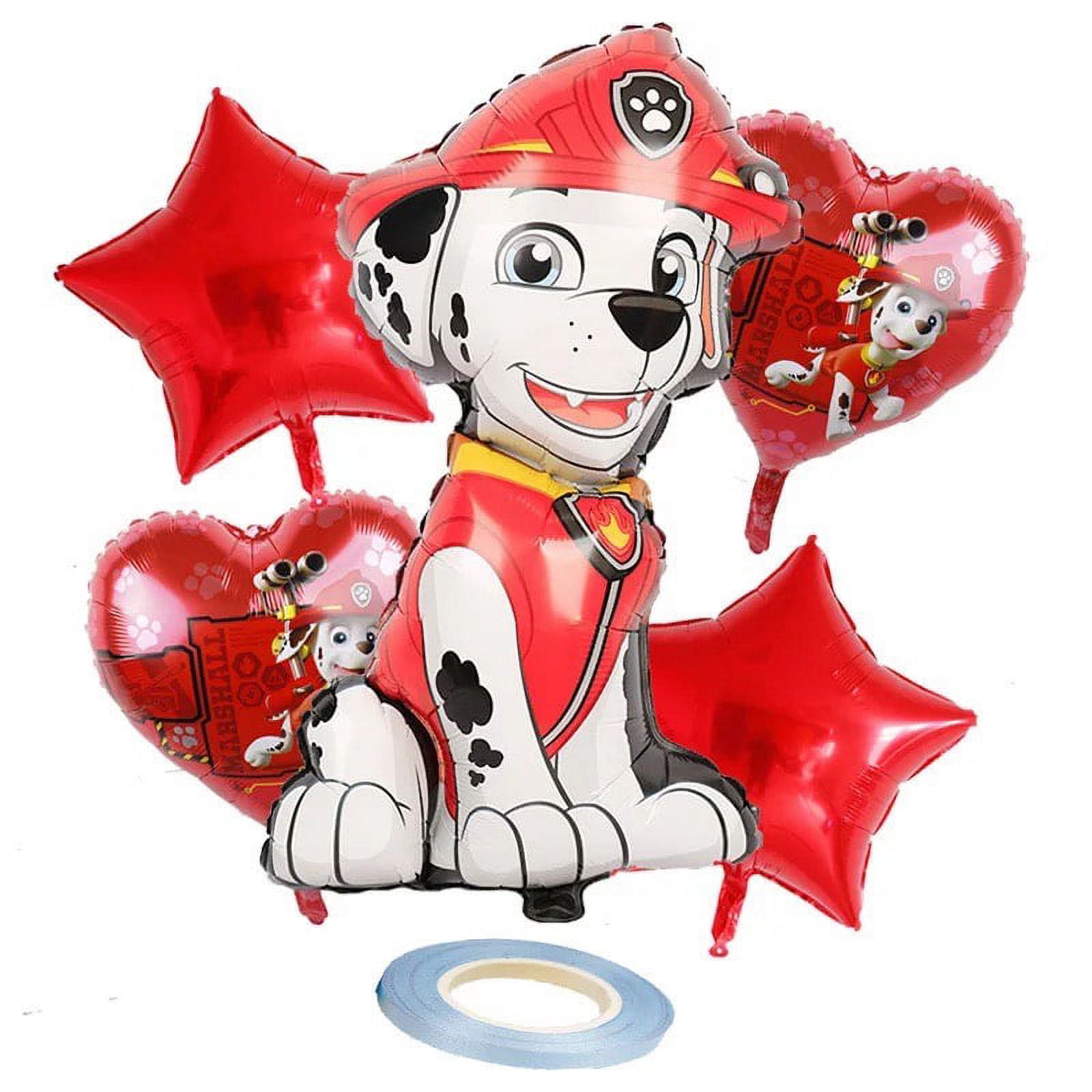 Paw Patrol Balloons Marshall Set 5 pcs Fun Birthday Party Decorations