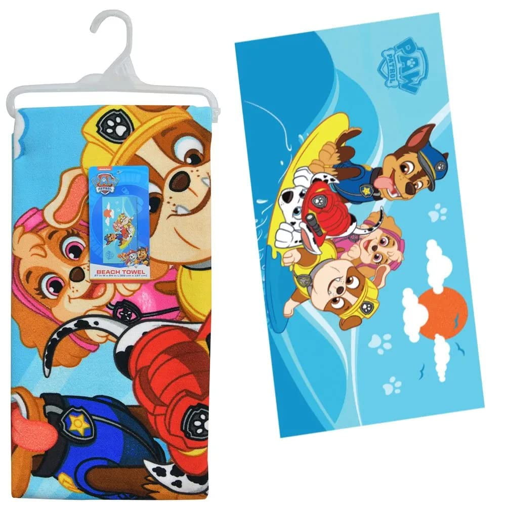 paw-patrol-kids-beach-towel-30-x-60-featuring-chase-rubble