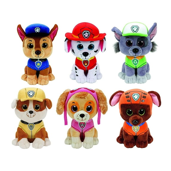 Paw Patrol Beanie Boos TY Bundle of 6 Plush Toy