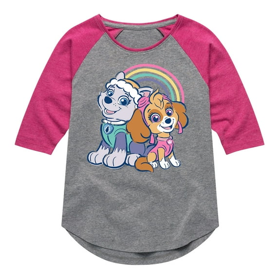 Paw Patrol - Best Friends - Toddler And Youth Girls Raglan Graphic T-Shirt
