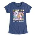 thumbnail image 1 of Paw Patrol - Besties Be Yourself - Toddler And Youth Girls Short Sleeve Graphic T-Shirt, 1 of 7