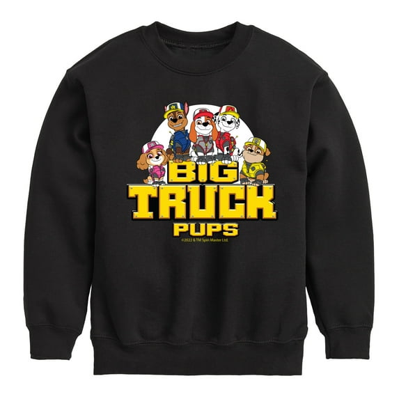 Paw Patrol - Big Truck Pups - Toddler And Youth Crewneck Fleece Sweatshirt