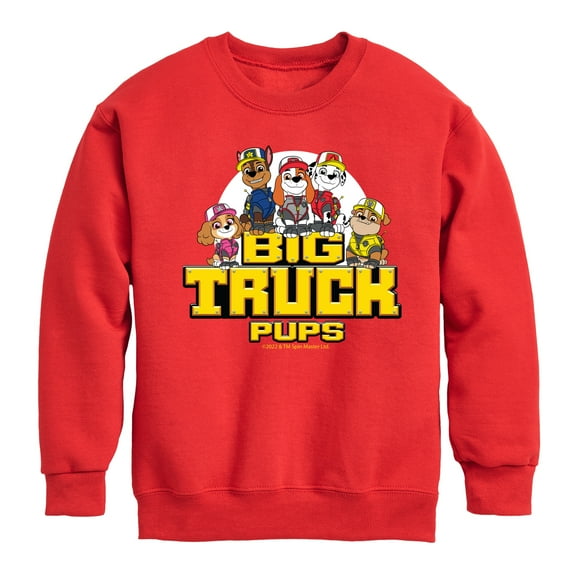 Paw Patrol - Big Truck Pups - Toddler And Youth Crewneck Fleece Sweatshirt