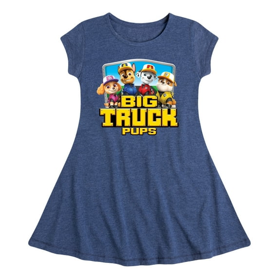 Paw Patrol - Big Truck Pups - Toddler And Youth Girls Fit And Flare Dress