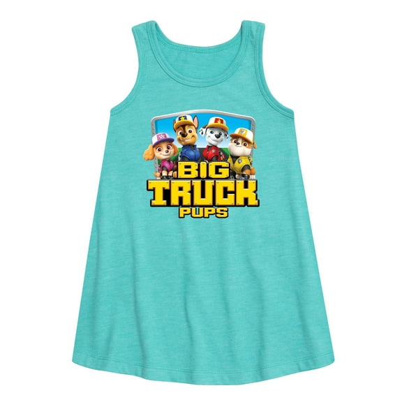 Paw Patrol - Big Truck Pups - Toddler and Youth Girls A-line Dress