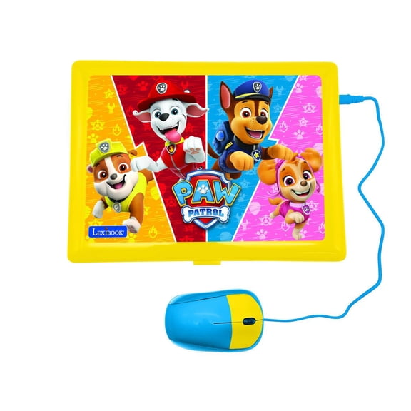 Lexibook - Paw Patrol - Bilingual and Educational Laptop ENGLISH/SPANISH - Toy for Children, 170 Activities to Learn, Play Games and Music, Large Screen - JC599PAi2