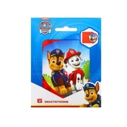 Paw Patrol Birthday Party Paper Invitations 6 Count