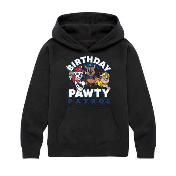 Paw Patrol - Birthday Pawty Patrol - Toddler And Youth Pullover Hooded Fleece Sweatshirt