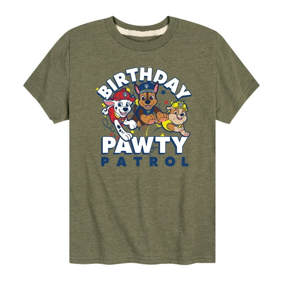 Paw Patrol - Birthday Pawty Patrol - Toddler And Youth Short Sleeve Graphic T-Shirt