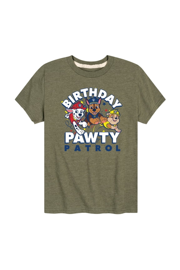 - Birthday Pawty Patrol - Toddler And Youth Short Sleeve Graphic T-Shirt