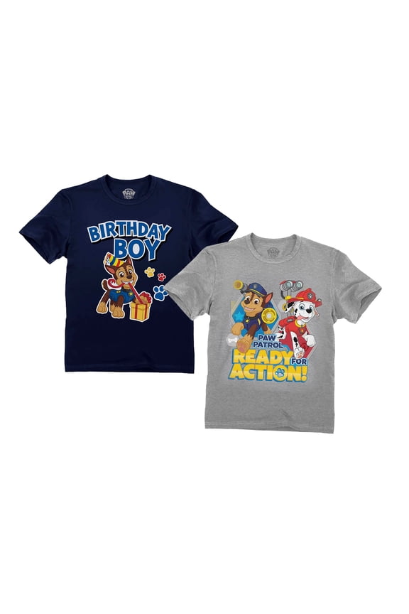 Paw Patrol Birthday Shirts Bundle For Toddler Kids Chase Bundle Birthday 4T
