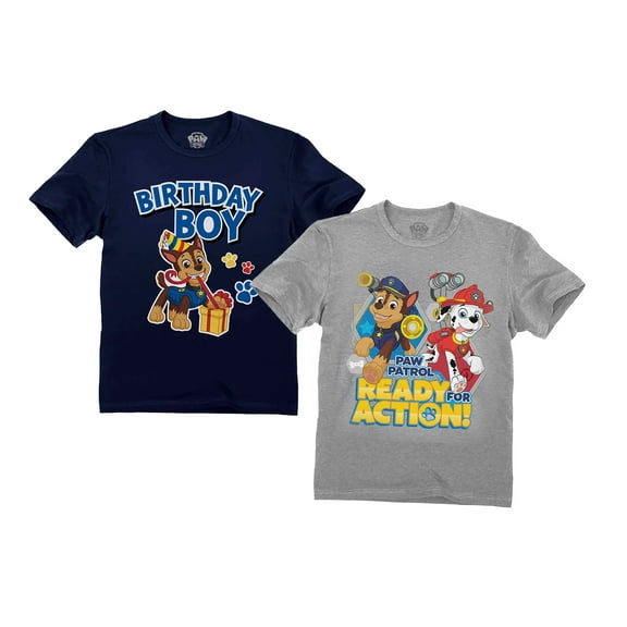 Paw Patrol Birthday Shirts Bundle For Toddler Kids Chase Bundle Birthday 5T