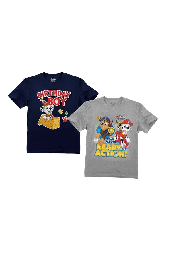 Paw Patrol Birthday Shirts Bundle For Toddler Kids Marshall Bundle Birthday 4T