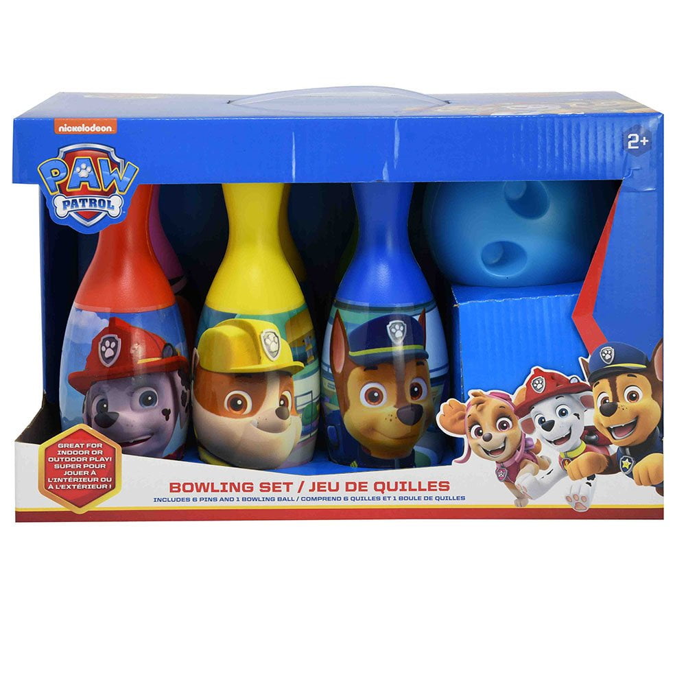 Paw Patrol Bowling Set in Display Box & Sticker Pad 4 sheet