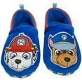 thumbnail image 1 of Paw Patrol Boy's Chase and Marshall A-Line Plush Slipper,Blue Red Toddler Size 11/12, 1 of 6
