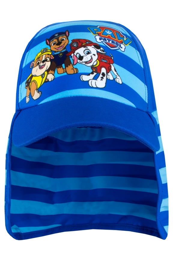 Boys Blue Sun Hat with Neck Flap