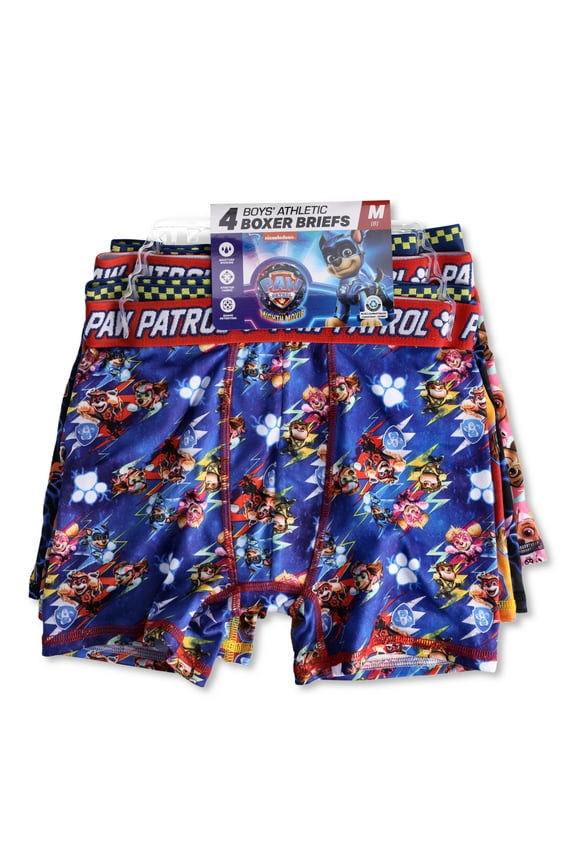 Boys’ Boxer Briefs Underwear, 4-Pack, Sizes XS-L