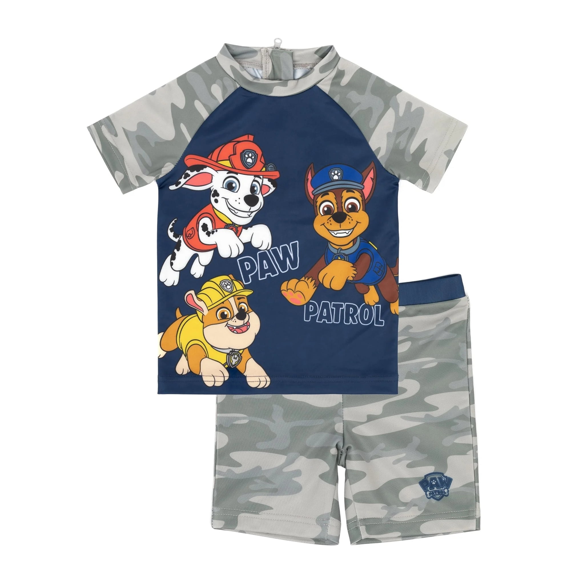 Paw Patrol Boys Camo TwoPiece Swimsuit