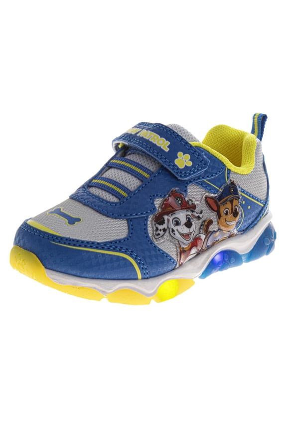 Paw Patrol Boys Light-Up Sneakers with Hook and Loop Closure (Little Kid), Blue, Size: 9