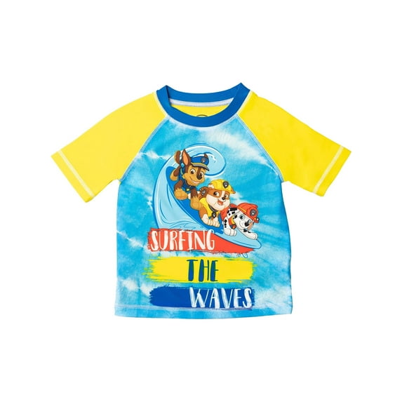 Paw Patrol Boys' Surfing the Waves Rash Guard (Toddler Boys)