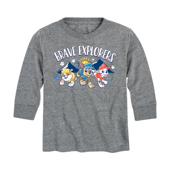 Paw Patrol - Brave Explorers - Toddler And Youth Long Sleeve Graphic T-Shirt