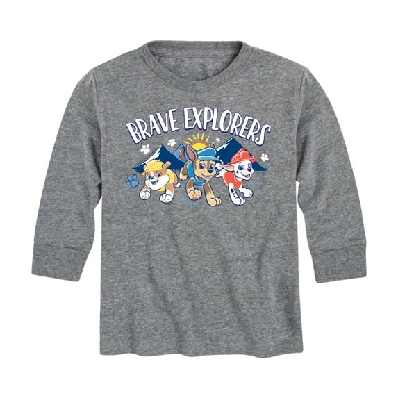 Paw Patrol - Brave Explorers - Toddler And Youth Long Sleeve Graphic T-Shirt