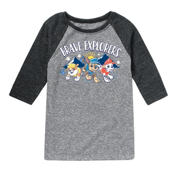 Paw Patrol - Brave Explorers - Toddler And Youth Raglan Graphic T-Shirt