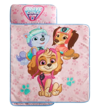 Paw Patrol Brave Girls Club Nap Mat, Pink , 21 x 46, Polyester