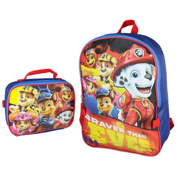 Paw Patrol Braver Than Ever Backpack And Lunch Bag Tote 2 Piece Set