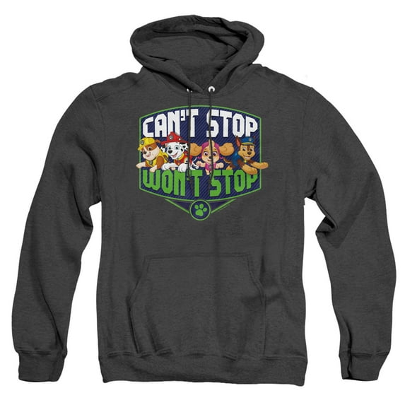 Paw Patrol Can't Stop Won't Stop Unisex Adult Pull-Over Heather Hoodie