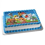 Paw Patrol Cast of Characters Edible Cake Topper Image ABPID00048