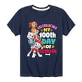 thumbnail image 1 of Paw Patrol - Celebrating 100Th Day Of School - Toddler & Youth Short Sleeve Graphic T-Shirt, 1 of 6