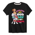thumbnail image 1 of Paw Patrol - Celebrating 100Th Day Of School - Toddler & Youth Short Sleeve Graphic T-Shirt, 1 of 6