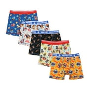 Paw Patrol Characters 5-Pack of Boys' Boxer Briefs-10/12