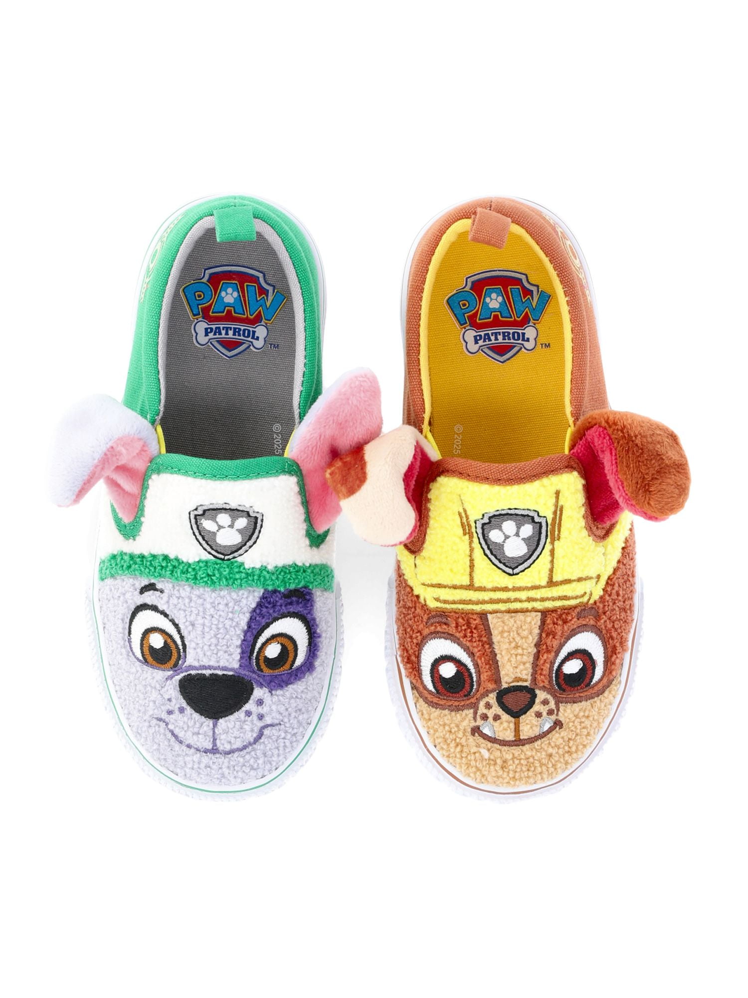 Paw Patrol Toddler Boys Canvas Slip-On Shoes with 3D Ears and Vamp