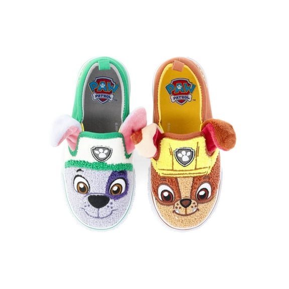 Paw Patrol Characters Toddler Kids Fleece Slip-On Sneakers
