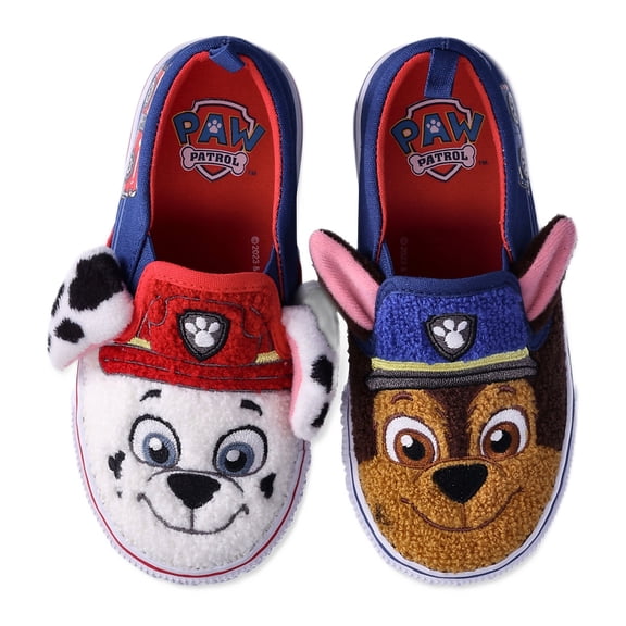 Paw Patrol Characters Toddler Kids Fleece Slip-On Sneakers