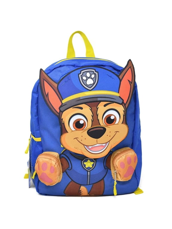 Chase 3D Nylon Kids Bookbag, 16" Blue School Backpack for Boys ages 3+