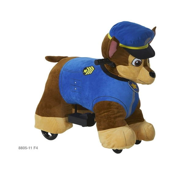 Paw Patrol Chase 6V Plush Ride-On Powered Ride-On with Sound Effects, 2.5 MPH Max Speed
