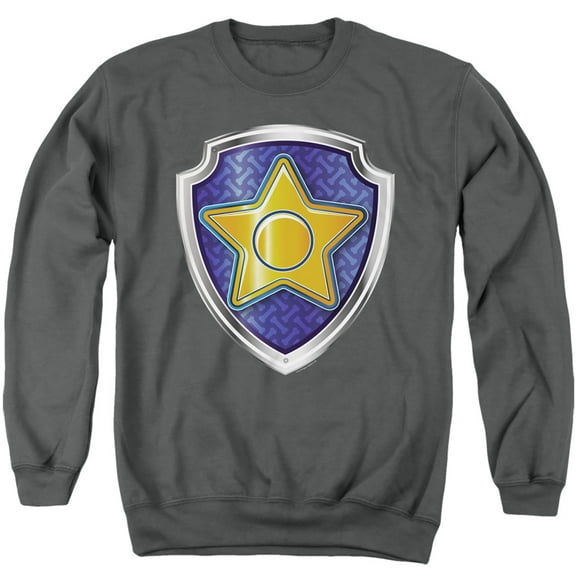 Paw Patrol Chase Badge Unisex Adult Crewneck Sweatshirt