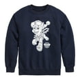 thumbnail image 1 of Paw Patrol - Chase Christmas Bells - Toddler And Youth Crewneck Fleece Sweatshirt, 1 of 6