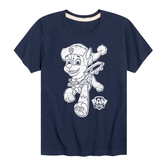 Paw Patrol - Chase Christmas Bells - Toddler And Youth Short Sleeve Graphic T-Shirt