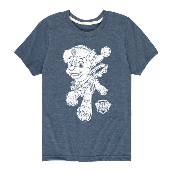 Paw Patrol - Chase Christmas Bells - Toddler And Youth Short Sleeve Graphic T-Shirt