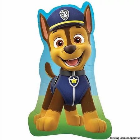 Paw Patrol Chase Colorful for All Occasions and Ages 35" Foil Balloon