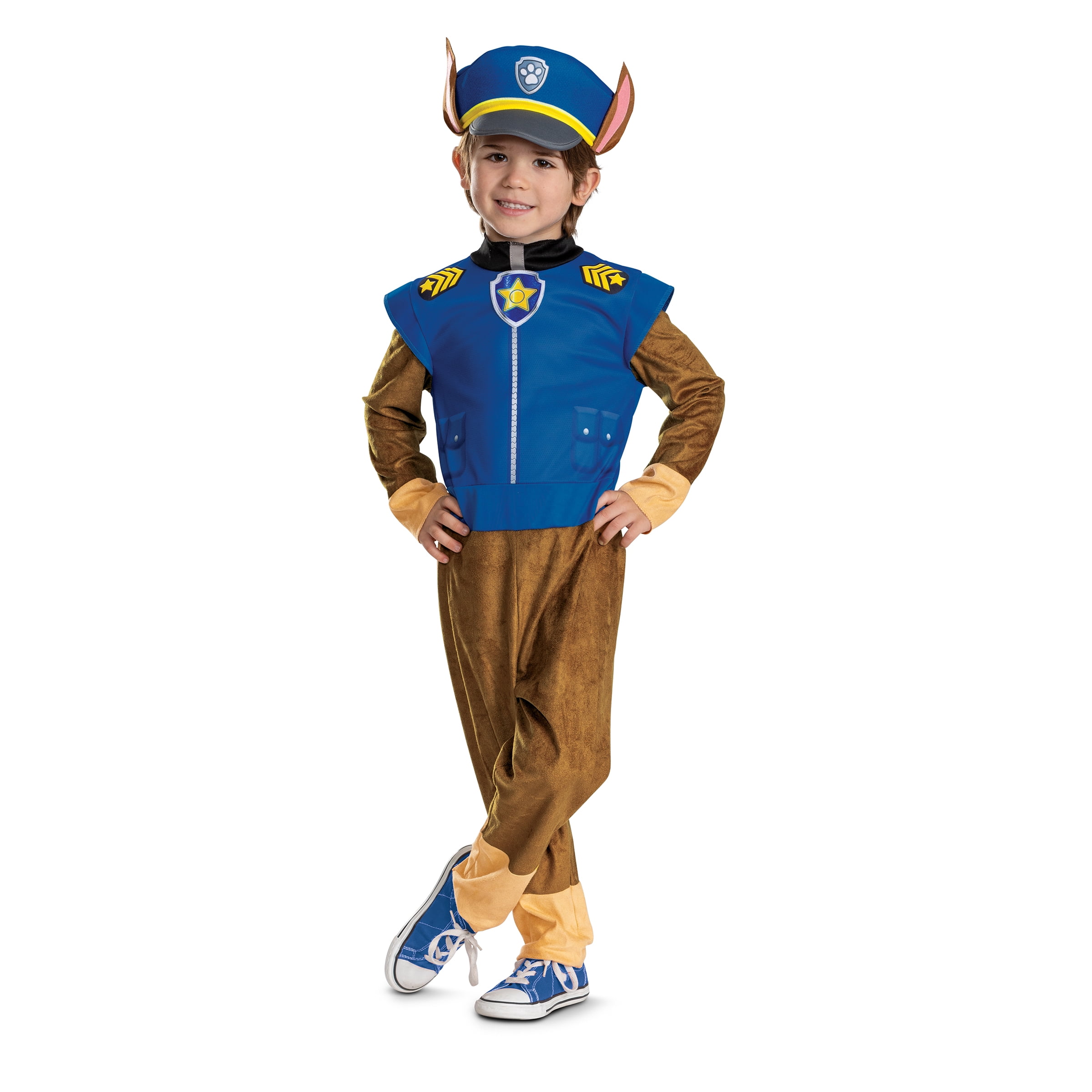 Paw Patrol Chase Halloween Costume for Children, Toddler Size 3-4T, by Disguise